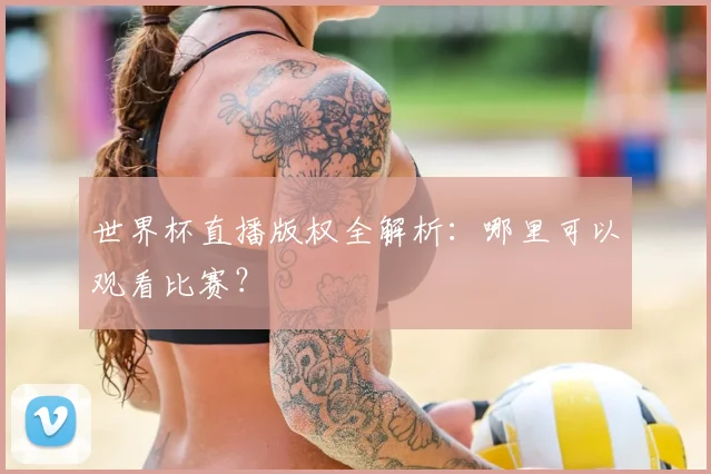 世界杯直播版权全解析:哪里可以观看比赛?